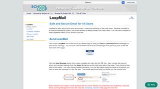 School Loop Help: Students and Parents: LoopMail