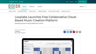 Looplabs Launches Free Collaborative Cloud-Based Music Creation ...