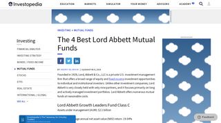 The 4 Best Lord Abbett Mutual Funds - Investopedia