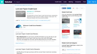 Lord and Taylor Credit Card Reviews - WalletHub