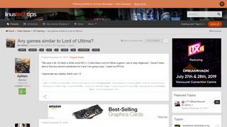 Any games similar to Lord of Ultima? - PC Gaming - Linus Tech Tips