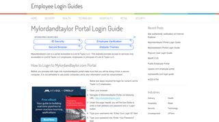 Mylordandtaylor Portal Login Guide - Employee Login Guides