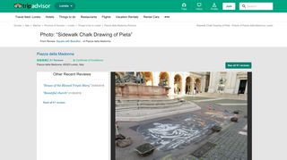 Sidewalk Chalk Drawing of Pieta - Picture of Piazza della Madonna ...
