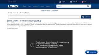 Lorex DDNS - Remote Viewing Setup | Lorex