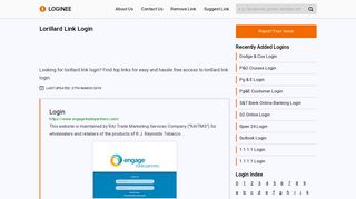 Lorillard Link Login - Your Ultimate Gateway to Login into any Website!