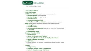 Lorma Colleges Online Systems