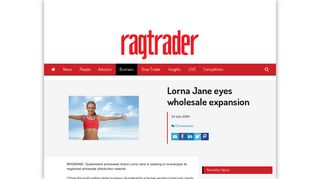 Lorna Jane eyes wholesale expansion - Ragtrader