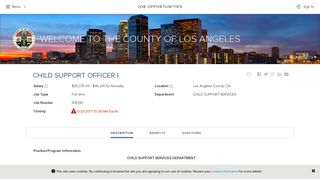 THE COUNTY OF LOS ANGELES - Government Jobs