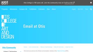 Email at Otis | Otis College of Art and Design