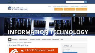 Los Angeles Mission College - Student Office Online