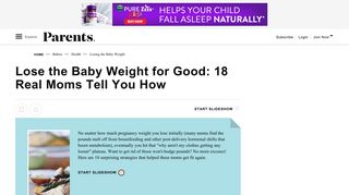 Lose the Baby Weight for Good: 18 Real Moms Tell You How