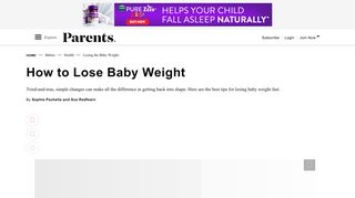 How to Lose Baby Weight - Parents Magazine