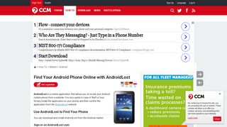 Find Your Android Phone Online with AndroidLost - Ccm.net