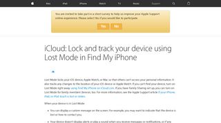 iCloud: Lock and track your device using Lost Mode in Find My iPhone