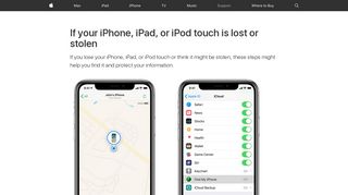 If your iPhone, iPad, or iPod touch is lost or stolen - Apple Support