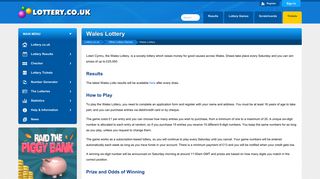 Wales Lottery | Loteri Cymru