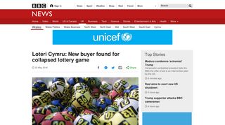 Loteri Cymru: New buyer found for collapsed lottery game - BBC News