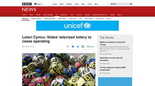 Loteri Cymru: Wales' televised lottery to cease operating - BBC News