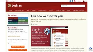 Our new website for you – Lothian Buses