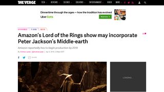 Amazon's Lord of the Rings show may use Peter Jackson's Middle ...