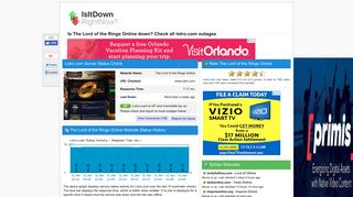 Lotro.com - Is The Lord of the Rings Online Down Right Now?