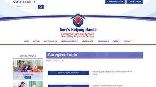 Caregiver Login | Amys Helping Hands