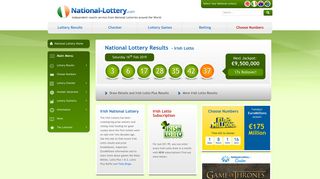 Irish Lotto | Irish Lottery Results | Lotto IE