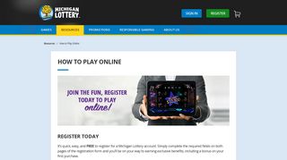 How to Play Online | Michigan Lottery