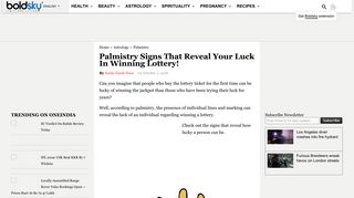 Palmistry Signs That Reveal Your Luck In Winning Lottery! - Boldsky.com