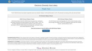 Electronic Diversity Visa Lottery