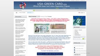 Official USA Green Card Lottery 2018 Registration. DV-2020 Visa ...