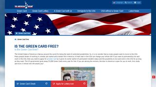 Free Green Card Lottery application