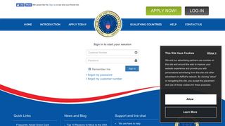 LOG-IN - Green Card Lottery