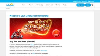 Upgrade your membership for free | Lotterywest