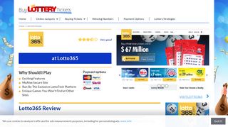 Lotto365 Review - Buy Lottery Tickets Online