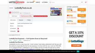 Is LottoByText a Scam or Legit? Read 3 Reviews! - Lotto Exposed