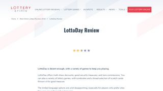 LottoDay Review | Get Discounts Up to 20% Off • Lottery Critic