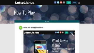 How To Play | Lottolishus