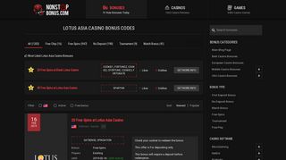 Lotus Asia Casino - NONSTOPBONUS.COM
