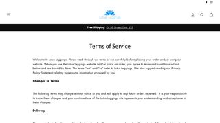 Terms of Service – Lotus Leggings