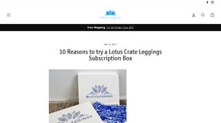 10 Reasons to try a Leggings Subscription Box – Lotus Leggings
