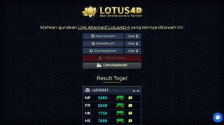 LOTUS4D4 - DAFTAR Lotus4d Bandar Togel Hongkong | login Agen ...