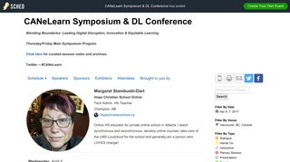 Margaret Stambuski-Dart - CANeLearn Symposium & DL Conference