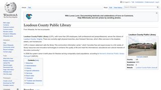 Loudoun County Public Library - Wikipedia