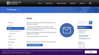 Email | IT Services - Staff | Loughborough University