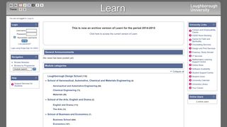 Learn14 Archive : Loughborough University Virtual Learning ...