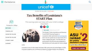 Tax Benefits of Louisiana's START Plan - The Balance