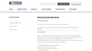 producers - Louisiana Citizens Property Insurance Corporation