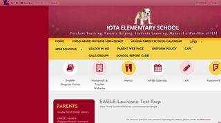 EAGLE-Louisiana Test Prep • Page - Iota Elementary