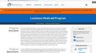 Louisiana Medicaid Program | Benefits.gov
